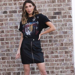 Lisse Leather Skirt